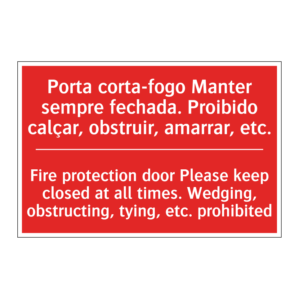 Porta corta-fogo Manter /.../ - Fire protection door Please /.../