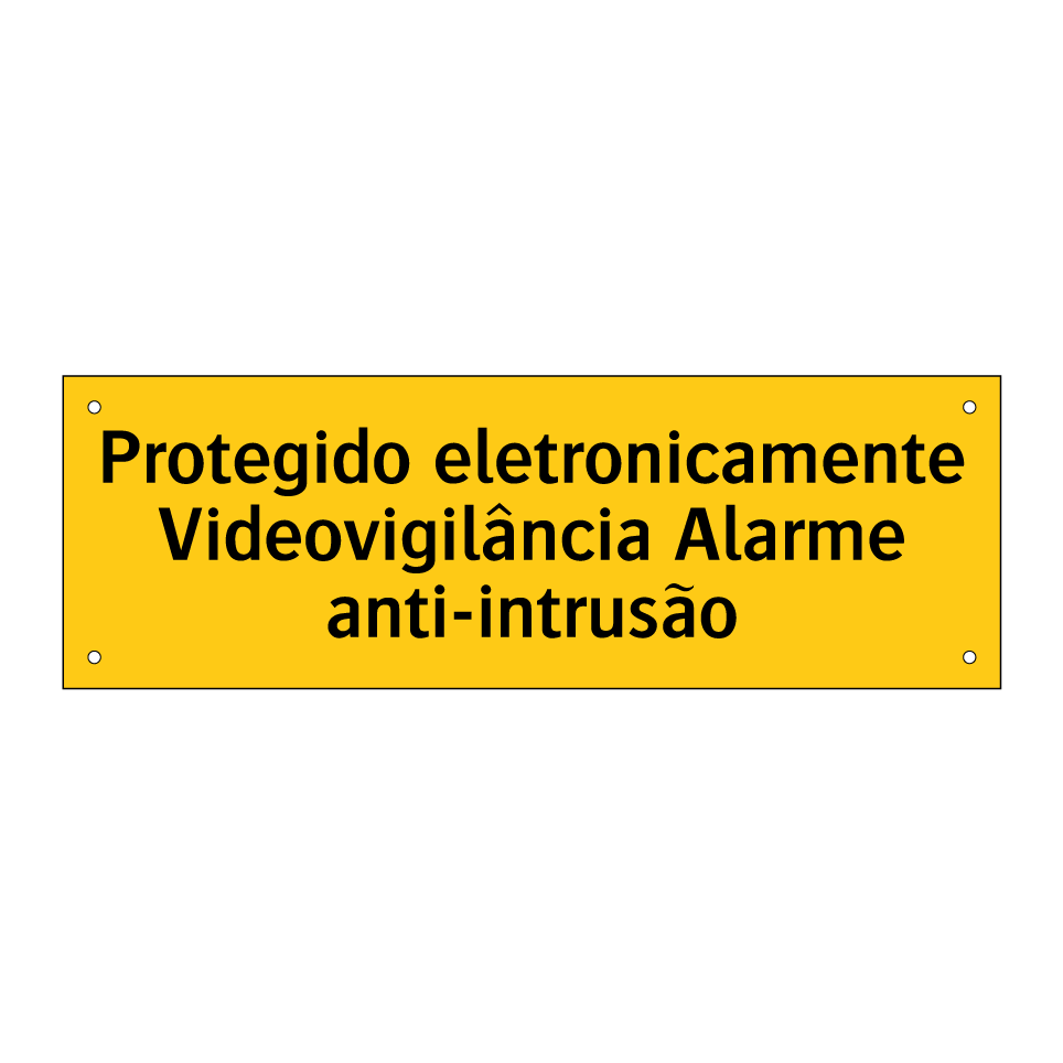 Protegido eletronicamente Videovigilância Alarme anti-intrusão