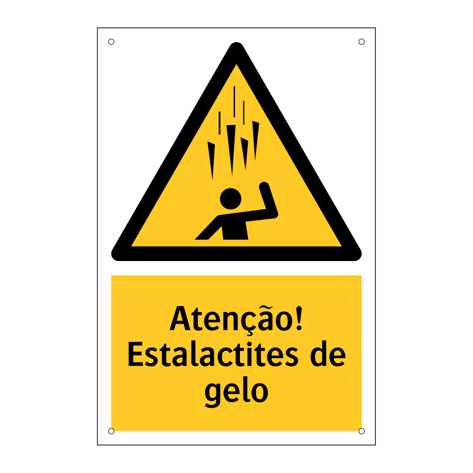 Atenção! Estalactites de gelo