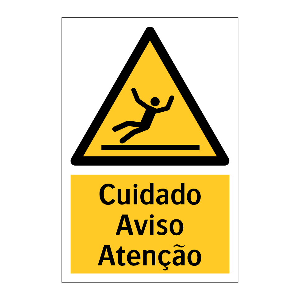 Cuidado Aviso Atenção