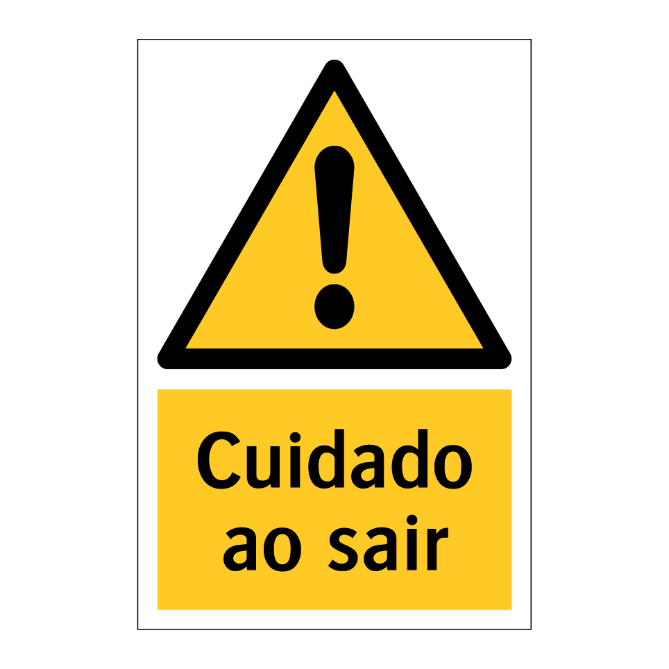 Cuidado ao sair