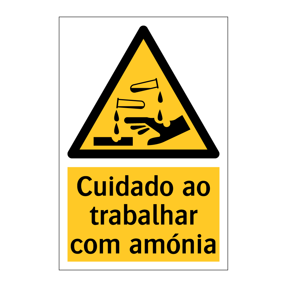 Cuidado ao trabalhar com amónia